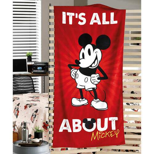 Toalha de Praia Aveludada 76x152 cm Mickey Mouse 07