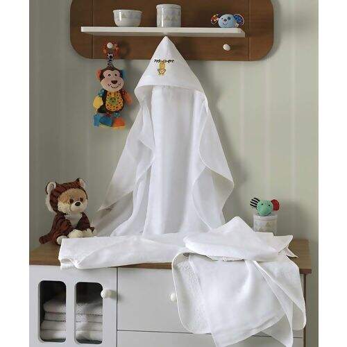 Toalha de Banho Baby Love 90x70 cm Fralda Capuz para Bordar
