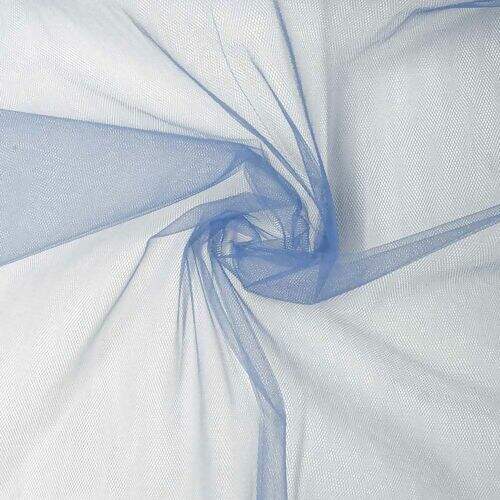 Tecido Tule Azul Petróleo - 1 Metro