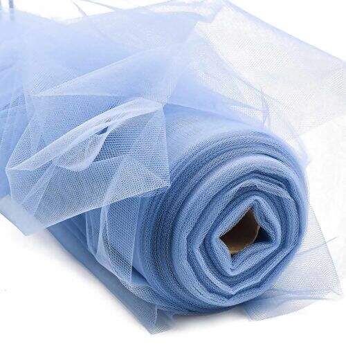 Tecido Tule Azul Petróleo - 1 Metro