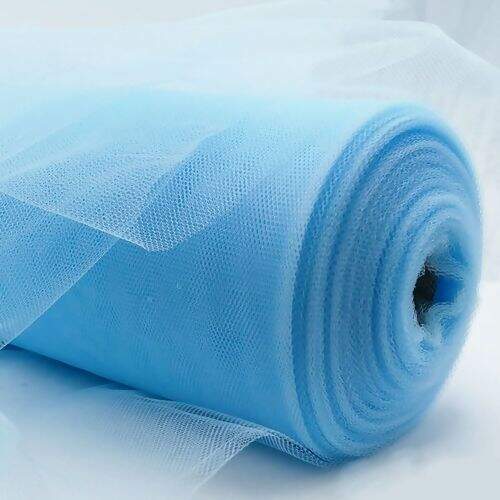 Tecido Tule Azul Bebê - 1 Metro