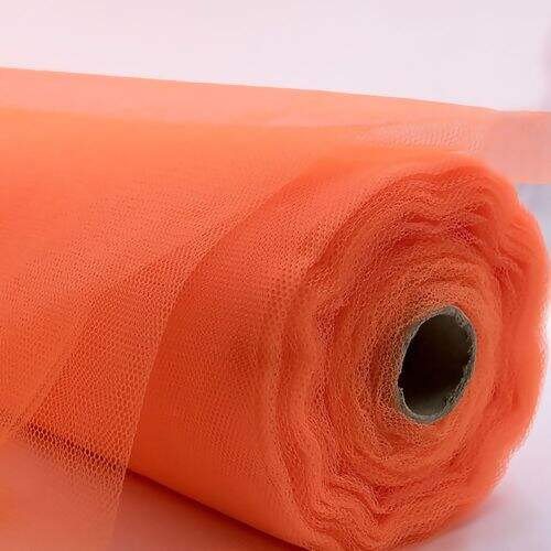 Tecido Tule Laranja Cítrico - 1 Metro