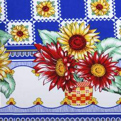 Tecido Oxford 50 X150 Cm Girassol Azul