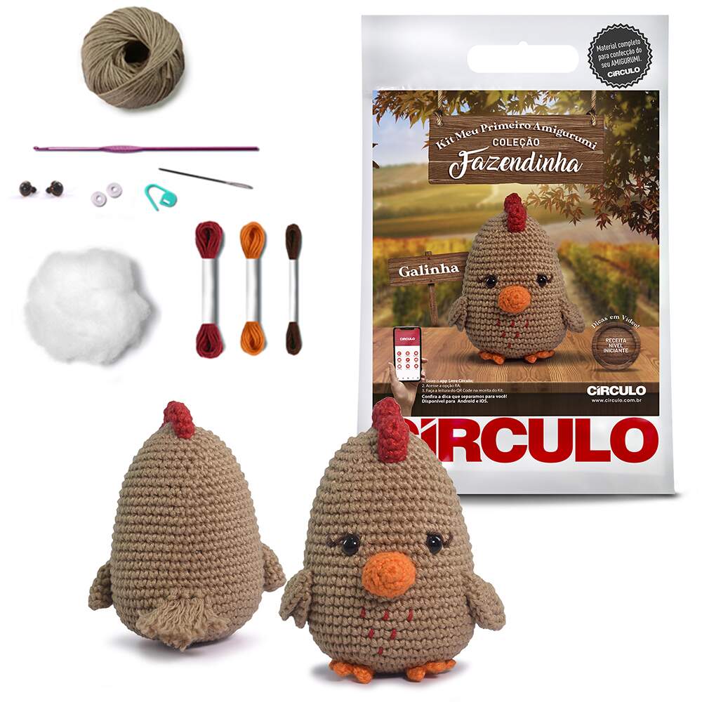 Kit Amigurumi Coleção Dinos Circulo