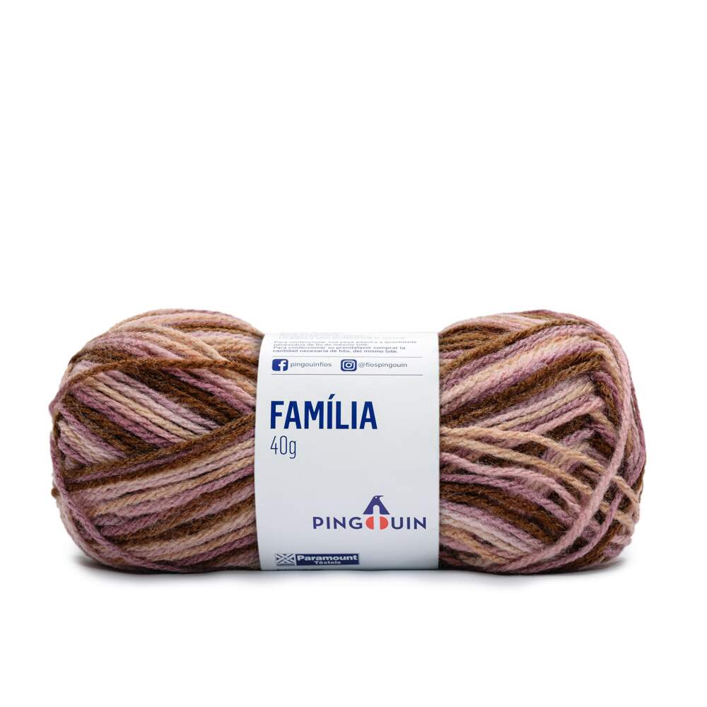 Lã Família Mescla 40 gr - Pingouin