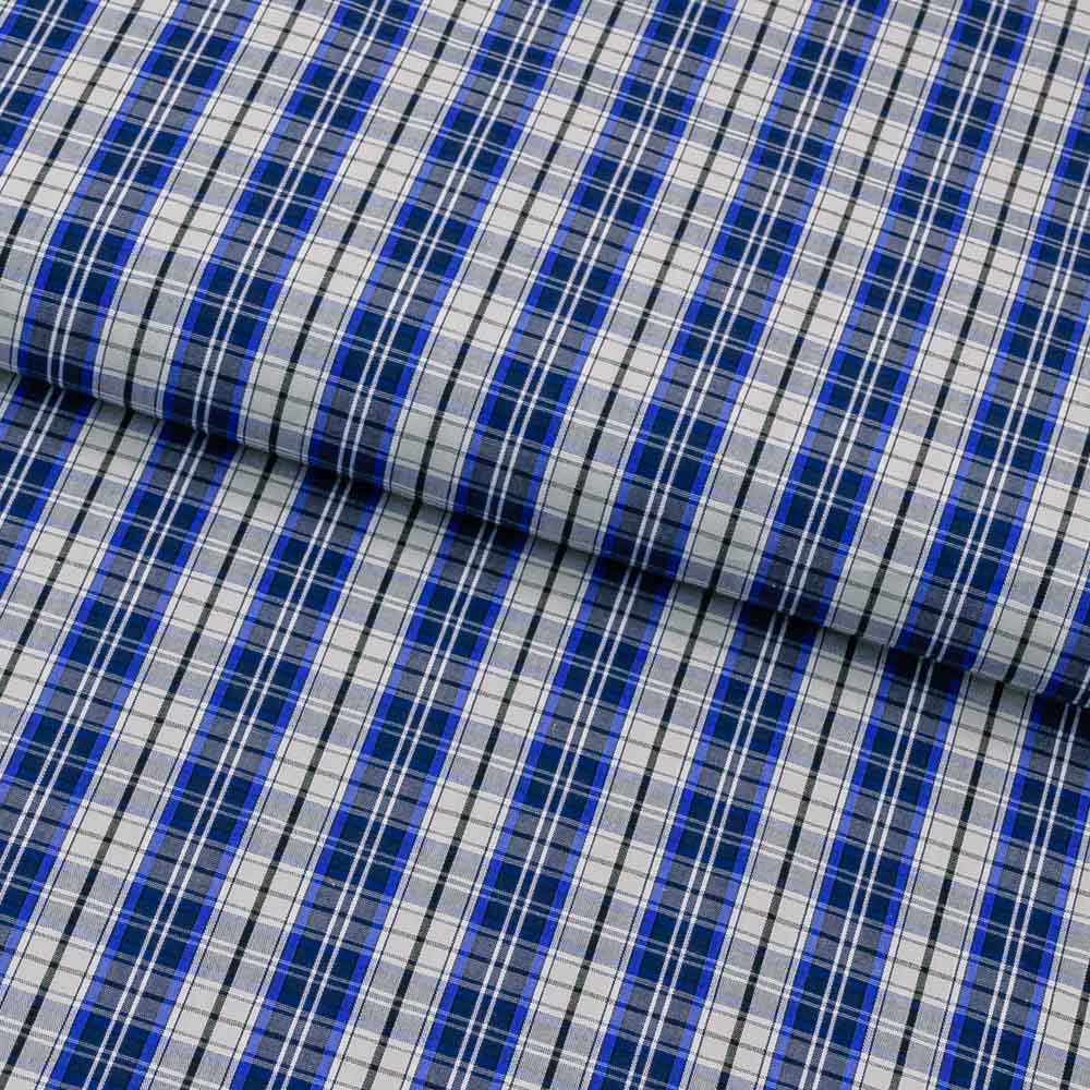 Comprar Tecido Xadrez Escoces Azul Fio 50 0,50X1,50 - EsticaFio