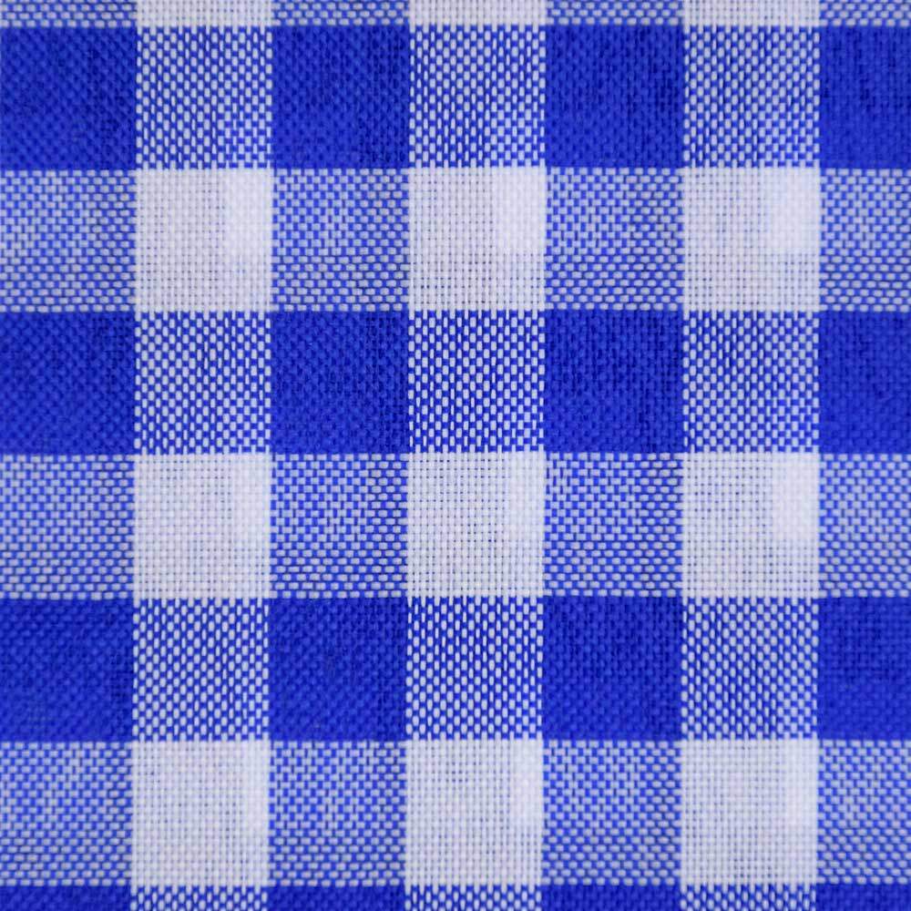 Sarja leve estampa digital xadrez 8cm azul marinho - Renatta Tecidos