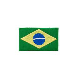 Aplicação Termocolante 8,0x4,5 cm - Bandeira do Brasil G