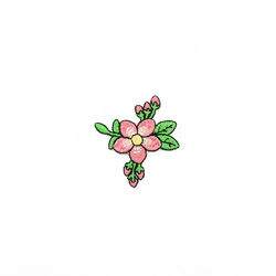 Aplicação Termocolante 7,0x6,0 cm - Florzinha Rosa