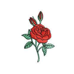 Aplicação Termocolante 6,0x10,5 cm - Rosas Vermelhas