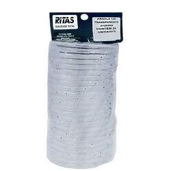 Argola Plástica Ritas 100 mm Transparente - Pct c/ 24 unidades