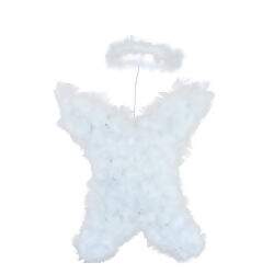 Asa de Anjo COM Auréola Tamanho P - Branca