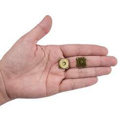 Botão Magnético Costura 14 mm Ouro Velho - Caixa c/ 200 Pares