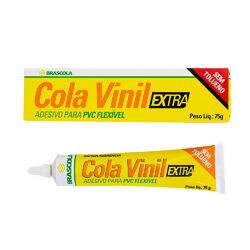 Cola Vinil Extra Adesivo para PVC Flexível Sem Tolueno Bisnaga c/ 75 g 