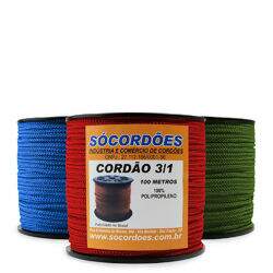 Cordão 3mm Polipropileno 3/1 Rabo de Rato - Rolo 100 metros