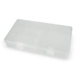 Estojo Plástico Transparente Mini Multiuso 20,5x11,5x4 cm 