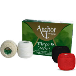 Linha Anchor Artiste Mercer Crochet nº 60 - 01 Unidade