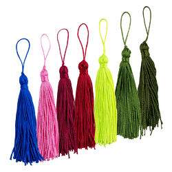 Tassel Pingente de Seda - Pct c/ 10 unidades