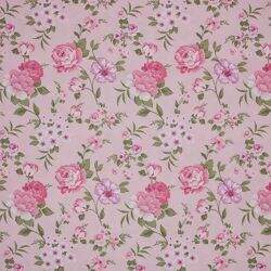Tecido de Algodão Estampado (Meio Metro) - Floral Rosa