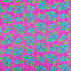 Tecido Chita de Algodão (Meio Metro) Ref. 3027V1 - Pink/Turquesa/Verde