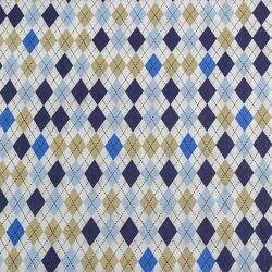 tecido-estampado-losango-azul-bege
