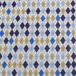 tecido-estampado-losango-azul-bege
