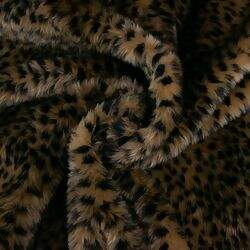 Tecido Pelúcia Pelo Médio (0,50 x 1,60 mt) - Leopardo