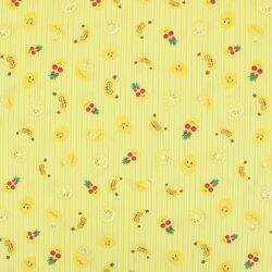 Tecido de Algodão Estampado (Meio Metro) - 2627 Coleção Frutinhas Amarelas