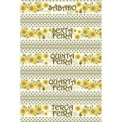 Tecido de Algodão Estampado (60 cm) - 2628 Semaninha Girassol