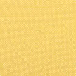Tecido de Algodão Estampado (Meio Metro) - Poá Amarelo/Branco