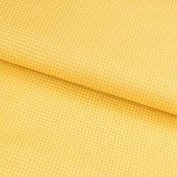 Tecido 100% Poliéster Xadrez 02 mm (Meio Metro) - Xadrez P Amarelo Ouro