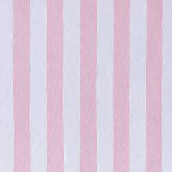 Tecido de Algodão Estampado (Meio Metro) - Listras Rosa e Branco