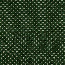 Tecido de Algodão Estampado (Meio Metro) - Natal Estrelinha Verde