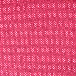 Tecido de Algodão Estampado (Meio Metro) - Poá Pink e Branco