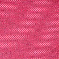 Tecido de Algodão Estampado (Meio Metro) - Poá Pink e Branco