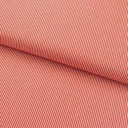 Tecido de Algodão Estampado (Meio Metro) - Listrado Vermelho