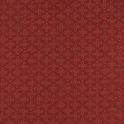 Tecido de Algodão Estampado (Meio Metro) - Vintage Vermelho Flores em Pontinhos