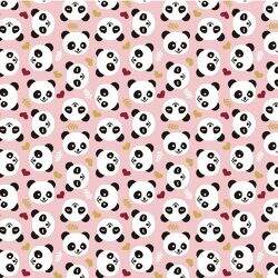 Tecido de Algodão Estampado Círculo 0,50 x1,50 mt - Cor 2080 Pandas