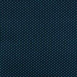 Tecido de Algodão Estampado (Meio Metro) - Poá Azul Marinho e Turquesa