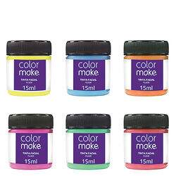 Tinta Facial Líquida Neon Fluorescente Colormake - Pote c/ 15 ml