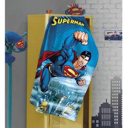 Toalha de Banho Aveludada 70x130 cm Superman