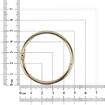 Argola de Metal Articulada 50 mm Ouro - Pct c/ 10 unidades