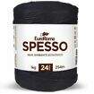 Barbante 24 Fios EuroRoma Spesso - 1 kg Cor:0250 - Preto