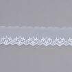 Bordado em Tule 35 mm Ref. BT012 Cor 001 Branco - Peça c/ 13,70 mt