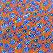 Tecido Chita de Algodão (Meio Metro) Ref. 2850V2 - Laranja/Azul/Verde