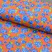 Tecido Chita de Algodão (Meio Metro) Ref. 2850V2 - Laranja/Azul/Verde