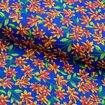 Tecido Chita de Algodão (Meio Metro) Ref. 2865V2 - Azul/Vermelho/Amarelo