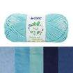 Lã Cisne Plus 100 gr Cor da Lã Cisne Plus:08633- Mescla Azul/Marinho/Tiffany/Acqua