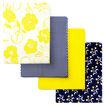Kit Tecidos de Algodão 30 x 70 cm - Ref. 22399 Floral Amarelo
