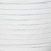 Elástico Chato Poliéster 05 mm Real Extra Branco Natural - Rolo c/ 100 mt